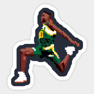 Shawn Kemp Pixel Dunk Sticker